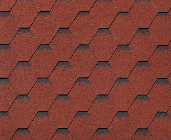 Битумная черепица Roofshield Премиум Стандарт Гранатовый отлив