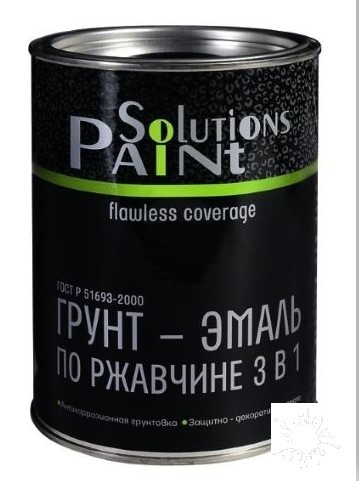 Грунт-эмаль по ржавчине 3 в 1 Paint Solutions 0,9 кг, белая
